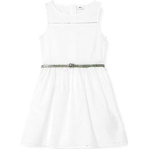 s.Oliver Meisjesjurk, kort, wit, 140 cm