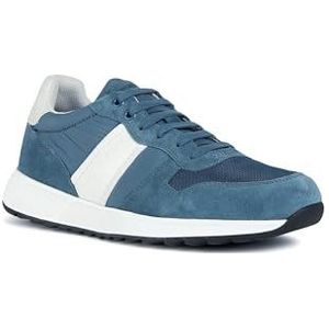 Geox U MOLVENO Sneakers voor heren, jeans, 45 EU, jeans, 45 EU