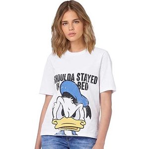 ONLY Dames Onldisney Life Boxy S/S Duck Box JRS Top, wit (bright white), L
