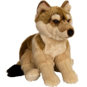 Gipsy – 054691 – wolf, liggend, 30 cm – bruin.