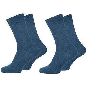 Nur Die Set van 9 sokken van ademend katoen, effen, comfortabele band zonder drukkende naad, voor dames, Maritiem., 39-42 EU