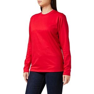 Trigema Dames 536501 shirt met lange mouwen, rood (kersen), XXL