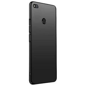 Ultradunne hoes voor Huawei P9 Lite 2017, schokbestendige, krasbestendige valbescherming, stijlvol, zacht TPU, dun, dun, matte telefoonhoes voor Huawei P9 Lite 2017, zwart