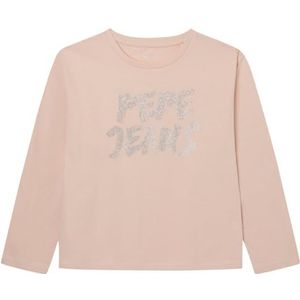 Pepe Jeans Sandra T-shirt voor dames, roze (Ash Rose), 6 Jahre