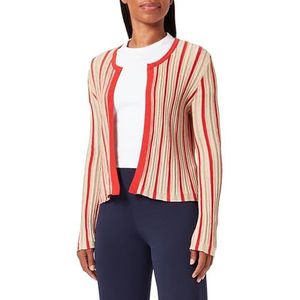 SIDONA Dames Cardigan 11026972-SI01, rood meerkleurig, S, rood, meerkleurig., S