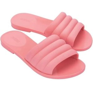 melissa Bless Slide, platte damessandalen, roze, 37 EU, Roze, 37 EU