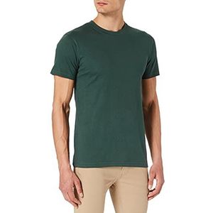 Build Your Brand T-shirt voor heren, ronde hals, groen (Bottlegreen), 5XL