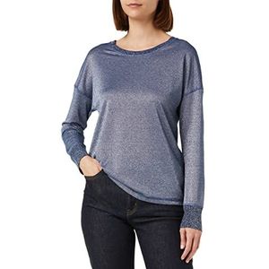 Geox Dames W T Polo Shirt, Sargasso SEA Lurex, S, sargasso sea lurex, S