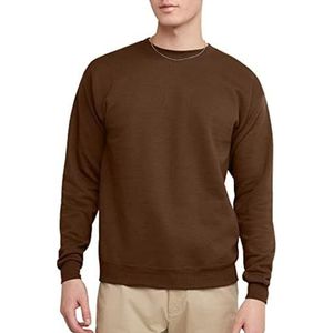 Hanes EcoSmart Fleece pullover, sweatshirt voor mannen, 1 of 2 stuks, legerbruin, 1 stuk, XL, XL