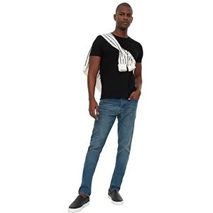 Trendyol Indigo mannelijke denim skinny jeans voor heren, Indigo, 31W