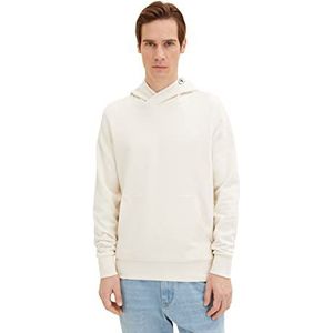 TOM TAILOR Uomini Sweatshirt 1035565, 18592 - Vintage Beige, XL