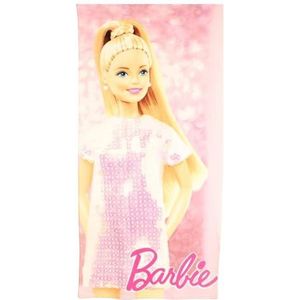 Barbie-handdoek, zacht en absorberend, ideaal voor strand of zwembad, kleurrijk en grappig design