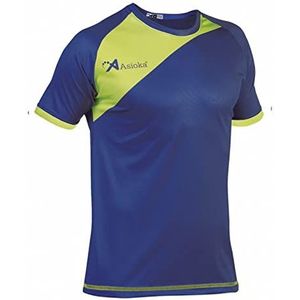 ASIOKA - Sportshirt voor kinderen - Technisch T-shirt voor kinderen - T-shirt met korte mouwen voor kinderen - kleur blauw