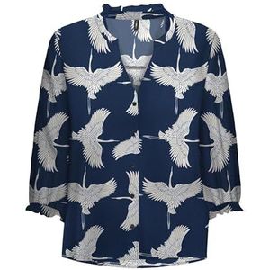 Onlnova Life Vis 3/4 Rina Top, blauw, S