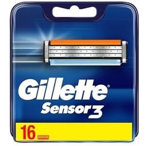 Gillette Sensor3 Vervangende mesjes voor scheerapparaten voor mannen, 16 stuks