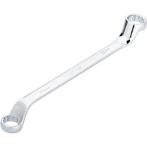ViGOR dubbele ringsleutel V7750-20X22, SW 20 x 22 mm, uitwendig dubbel zeskant profiel, 15 graden offset, 285 mm lengte, gepolijst verchroomd, volgens DIN 838/ISO 10104'.