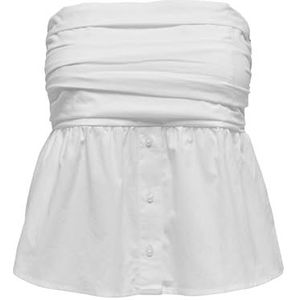 Onlesie Life Bandeau Top Ptm, wit, XL