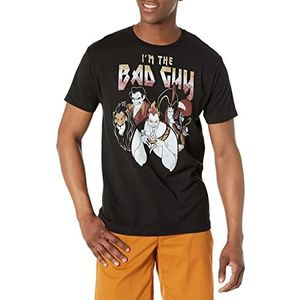 Disney Villains Neon Evil Queen Young T-shirt met korte mouwen voor jongens, zwart, maat L, zwart, L