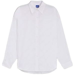 Hugo - Elisana 10274335 - Blouse - Blauw - Oversized Pasvorm