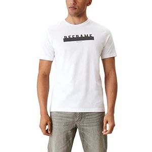 s.Oliver T-shirt met korte mouwen, regular fit voor heren, Wit, S
