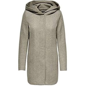 ONLY Onlsedona Light Coat Otw Noos mantel dames,Walnut/detail: melange W. Pumice Stone,3XL