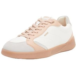 HUGO Dames Riven_Tenn_grpusd Sneaker, Open Beige, 5.5 UK, Open Beige, 38.5 EU