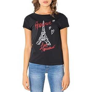 Love Moschino Womens T-shirt, zwart, 38