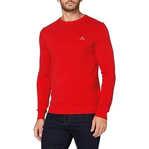 GANT Trui met lange mouwen ronde hals logo-stick rookblauw, lava rood, 5XL