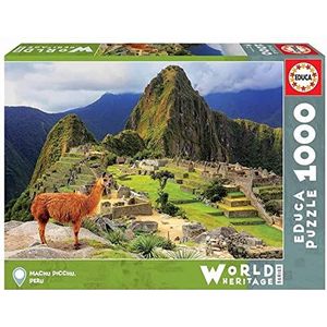 Educa 17999, Machu Picchu, 1000 stukjes puzzel voor volwassenen en kinderen vanaf 10 jaar, World Heritage Series