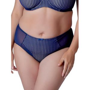 Berlei Vrouwen Beauty Stripe Deep Brief Lingerie, Blauw, XL