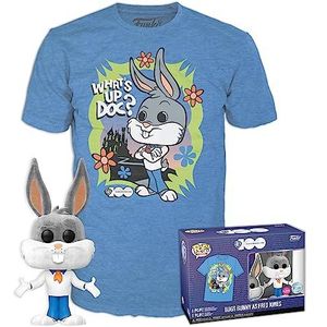 Funko Pop! & thee: WB100- Bugs Bunny Fred Bunny As Fred, Pluche, Small, (S), Warner Bros/Looney Tunes, T-shirt, flanel, kleding met vinyl figuur verzamelstuk, cadeau-idee mannen