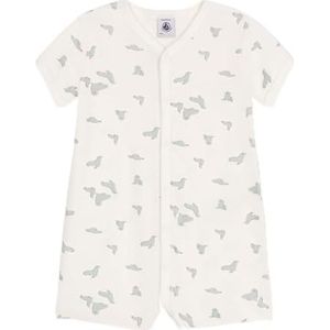 Petit Bateau Combicourt voor babyjongens, wit/multico, 6 Maanden