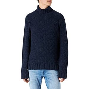 HUGO Heren Steed Knitted_Sweater, Navy410, M