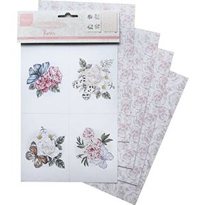 Marianne Design geparfumeerd papier: rozen, meerkleurig, 27,4 x 16,1 x 0,2 cm