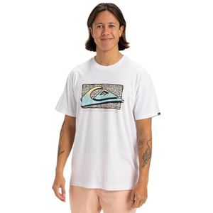 Quiksilver Retro Fade SS T-shirt voor heren, Wit, XS