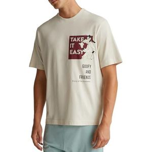 United Colors of Benetton T-Shirt 30964M024 Pyjama-top voor heren, beige, L, Beige, L