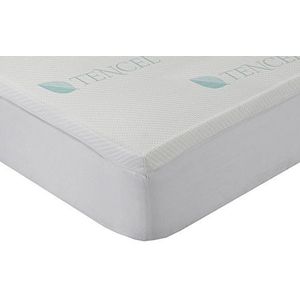 Classic Blanc - Topper/visco-elastische matras Lyocell Comfort plus, gemiddelde sterkte baja, 200 x 200 cm, hoogte 4 cm, bed 200