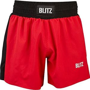 Blitz Unisex Diablo Training Fight Shorts, Rood, Medium