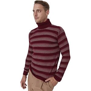 TRENDYOL MAN Sweater Vest - Marineblauw - Getailleerd, Bourgondy, XL