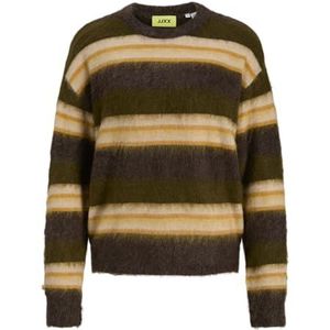JACK & JONES Jxmarcia Crew Neck Knit, Brakken, L