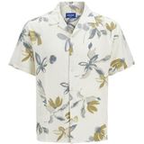 Overhemd - Bloemenprint - Viscose - Comfort Fit - Kwartmouw