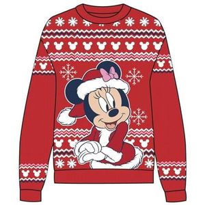 CERDÁ LIFE'S LITTLE MOMENTS Kerstshirt Minnie voor kinderen en jongens, Rood, 7 jaar