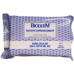 Bioderm Intime droogdoeken – voor intieme en stoma-hygiëne – super absorberend – extra zacht – in het toilet werpbaar – 100% biologisch afbreekbaar – 30 stuks (20 x 30 cm)