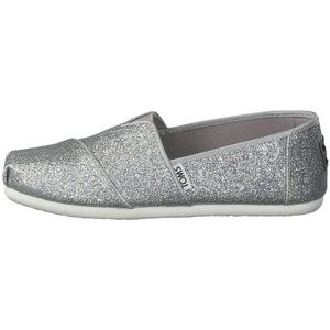 TOMS Alpargata Platte slippers voor meisjes, zilverkleuren, 34 EU
