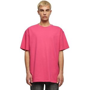 Build Your Brand By102-Heavy Oversized T-shirt voor heren, hibiscus roze, XXL, Hibiscus Roze, XXL