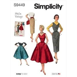 Simplicity Naaipatroon S9449 Misses' jurk, trui en rokken