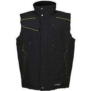 Planam vest ""Winter Neon"" maat M in grijs/groen, meerkleurig, 3396048