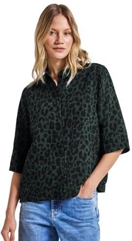 Street One - Gedessineerde Overhemdblouse - Groen - Dames
