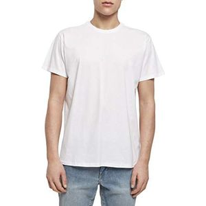 Build Your Brand Heren T-shirt Basic Tee met ronde hals voor mannen verkrijgbaar in 3 kleuren, maten XS - 5XL, wit, XL