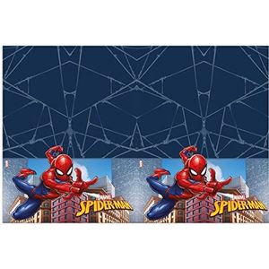 Procos 93866 - tafelkleed Spiderman Crime Fighter, afmeting 120 x 180 cm, plastic, afwasbaar, verjaardag, themafeest